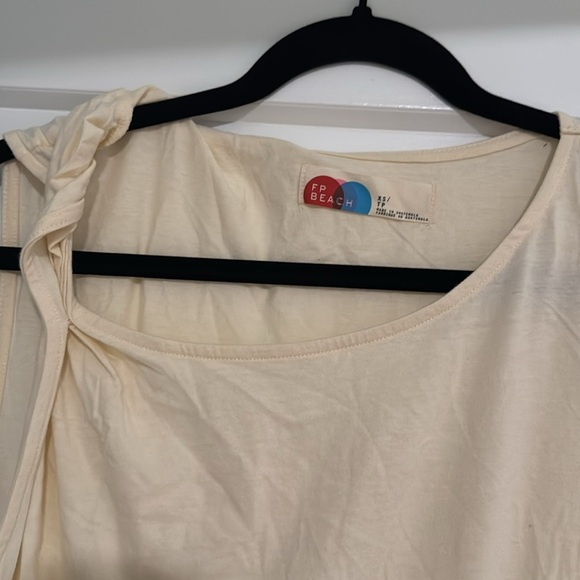 NWOT Free People Beach Drew Tee Midi Dress in Seed Pearl - Picture 6 of 6